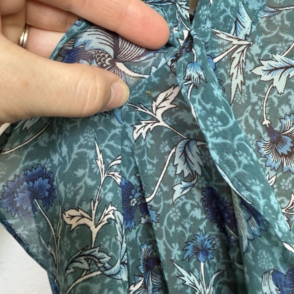 For Love And Lemons Green Floral Mini Dress - Picture 4 of 13